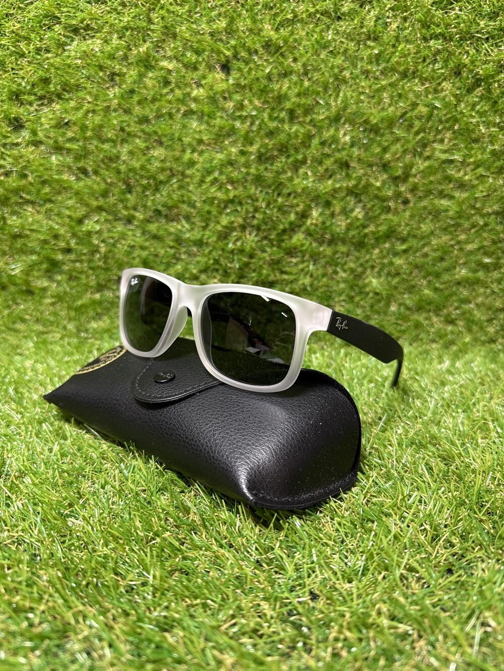 Ray-Ban Justin Color Mix Matte Transparent/Grey 51 mm Sunglasses RB4165 651287